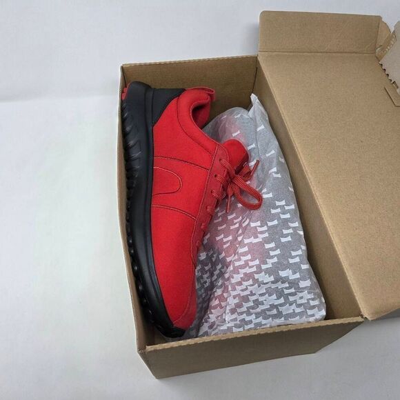 CAMPER CANICA RED BLACK NUBUCK RUNNING SNEAKERS SHOES MENS SIZE 12 EU 45 NEW - Picture 8 of 8